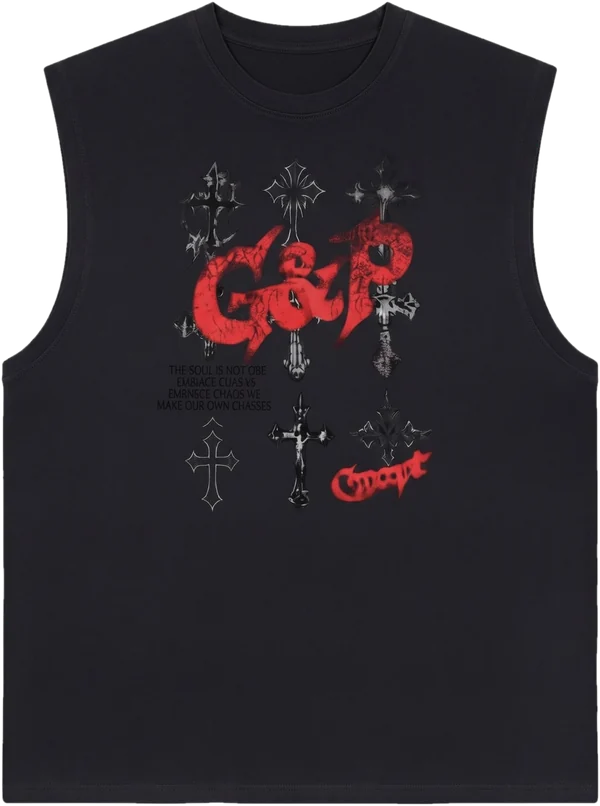Camiseta sin mangas G&P Concept negra