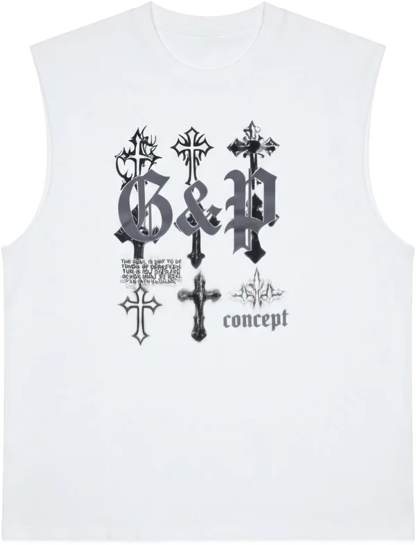 Camiseta sin mangas G&P Concept blanca
